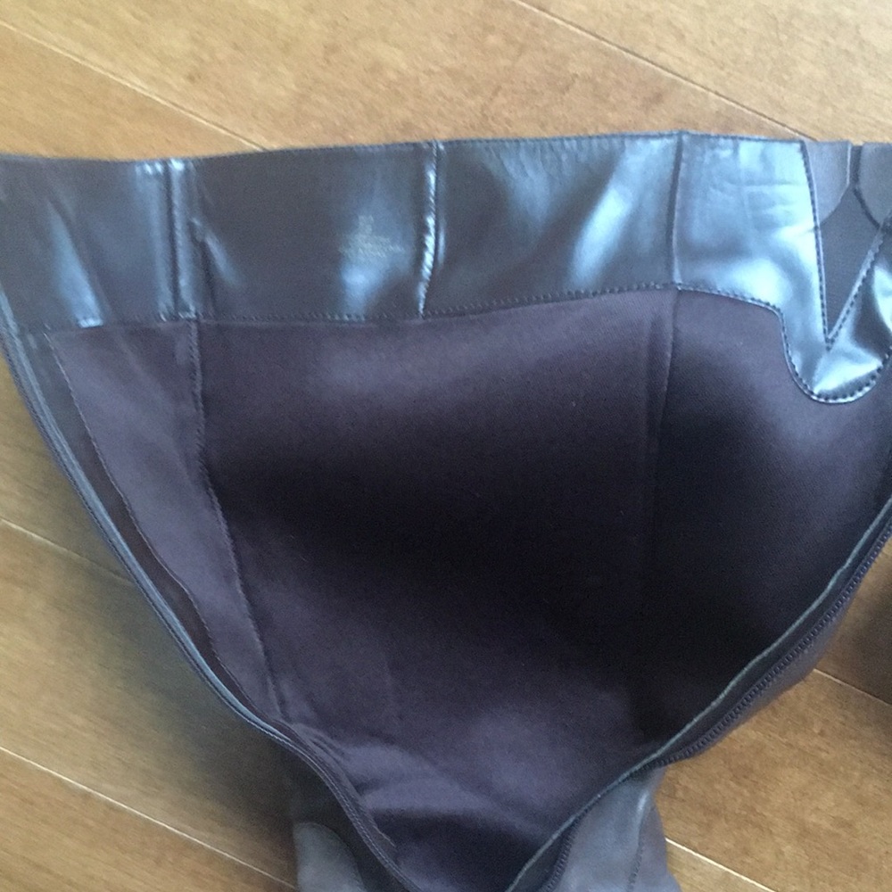 Ralph Lauren Brown Leather Tall Boot Size 7 - Picture 4 of 5